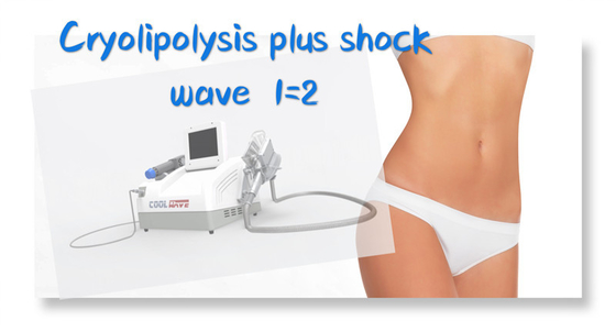 Φορητή Shockwave Machie αδυνατίσματος Cryolipolysis δροσερή θεραπεία για τη μείωση Cellulite