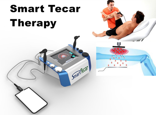 Diathermy RF θερμότητας έξυπνη μηχανή 448KHz θεραπείας Tecar φυσιο για τον αθλητικό τραυματισμό της Ισπανίας