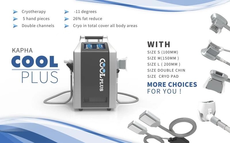 Διπλή καναλιών τύπων μηχανή παγώματος Cryolipolysis παχιά για Cellulite Redction