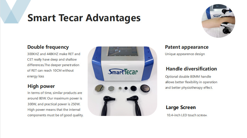 Το φυσιο CET μηχανών ανακούφισης πόνου Tecar μουσκεύει Diathermy τη μηχανή θεραπείας αποκατάστασης σώματος