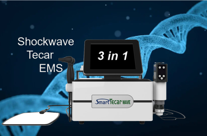 Shockwave θεραπείας EMS Tecar μηχανή 3 σε 1 για τη θεραπεία πόνου ΕΔ σώματος